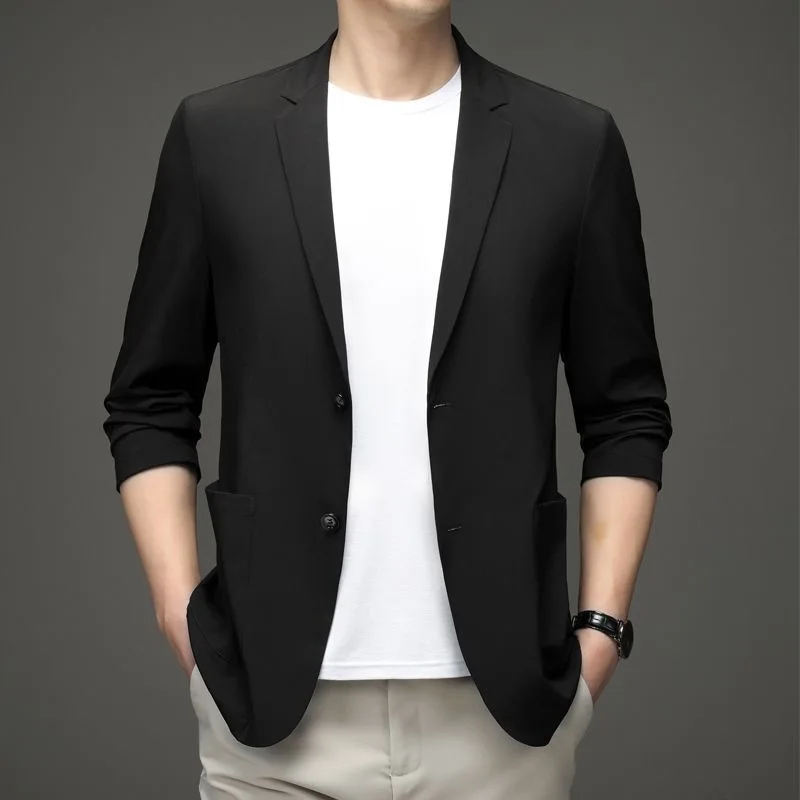 Men Formal Wear Summer - 남성용 얇은 블레이저, 비즈니스 캐주얼 세트