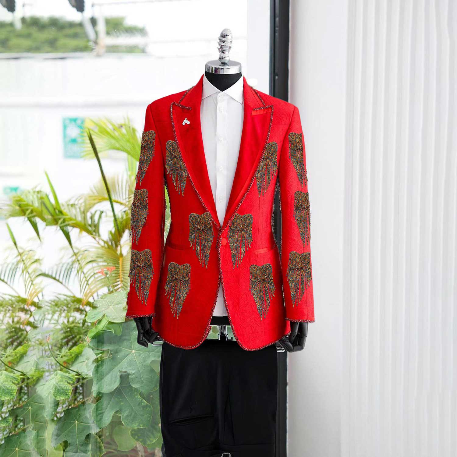 Men'S Formal Wear No Suit - 패션 웨딩 남자 정장 크리스탈 파티