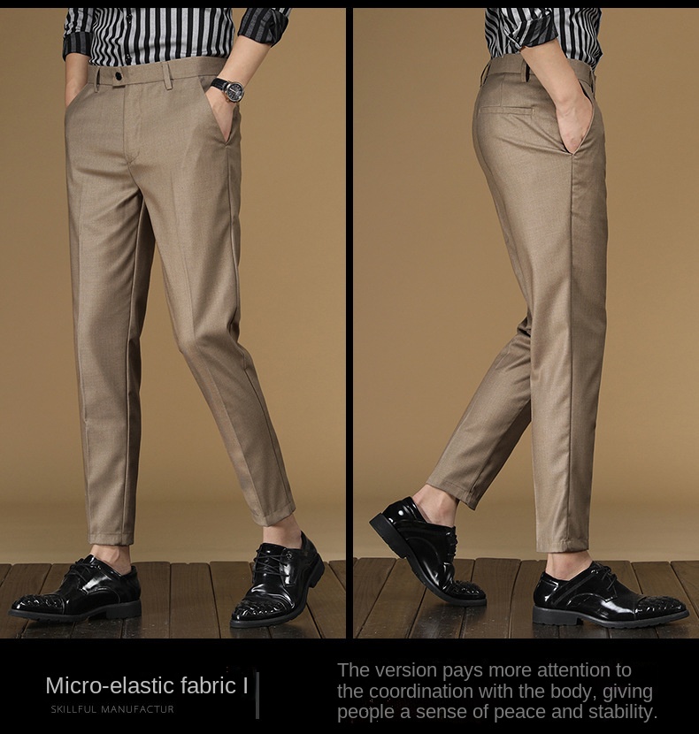 남성용 여름 정장 바지, 레드 블랙 카키 플랫, 포멀  - Men Formal Wear Summer 리뷰 및 가격