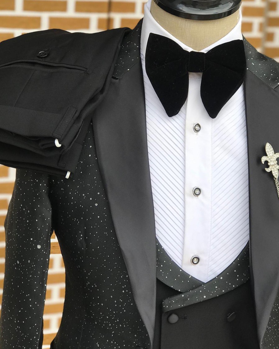 클래식 웨딩 남자 정장 스프레이 새로운 샤인 맞춤형 신 - Men'S Formal Wear No Suit 리뷰 및 가격