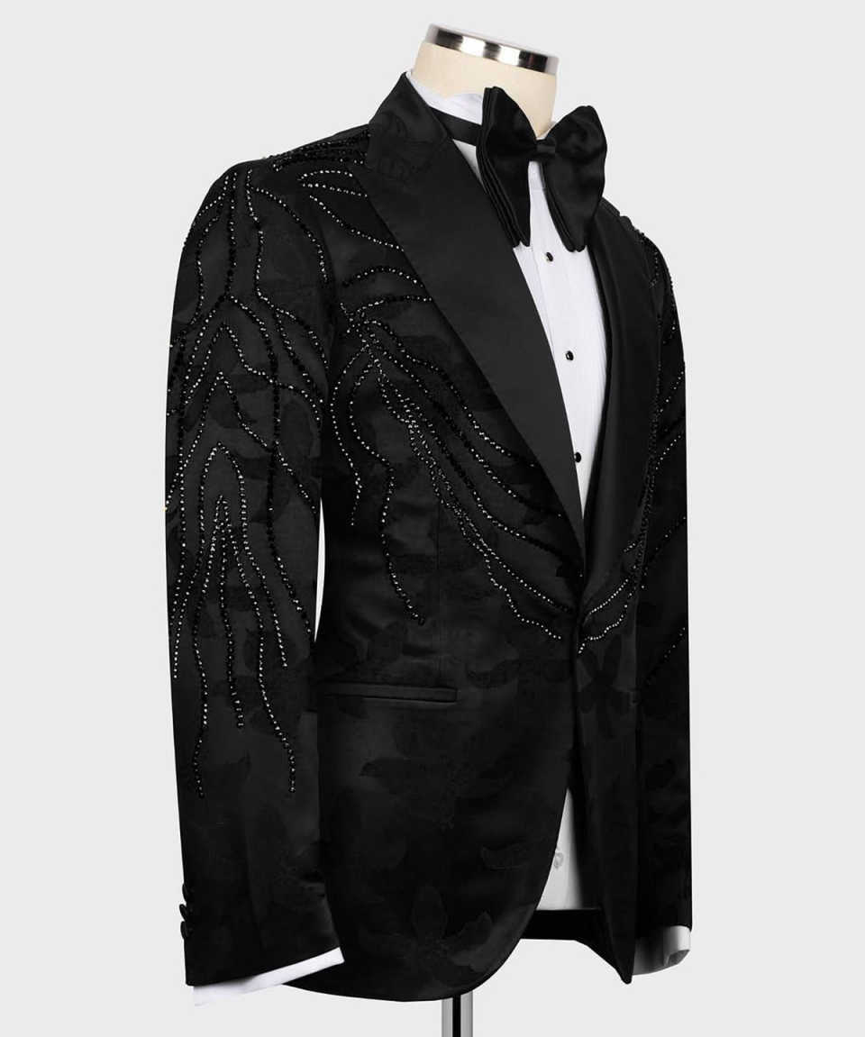 파티 정장 패션쇼 웨딩 남성 정장 크리스탈 2피스 코트 - Men'S Formal Wear No Suit 리뷰 및 가격