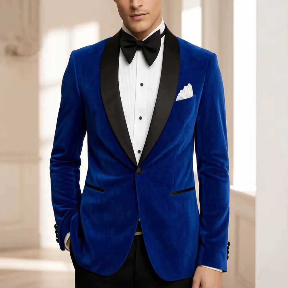 남성 벨벳 블레이저 슬림핏 수트 1피스 웨딩 턱시도 믹 - Formal Wear For Men Black Suit 리뷰 및 가격