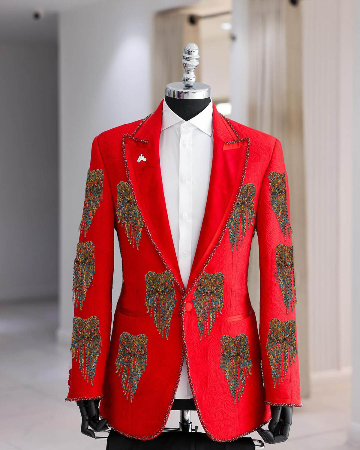 패션 웨딩 남자 정장 크리스탈 파티 정장 2-PCS 코 - Men'S Formal Wear No Suit 리뷰 및 가격