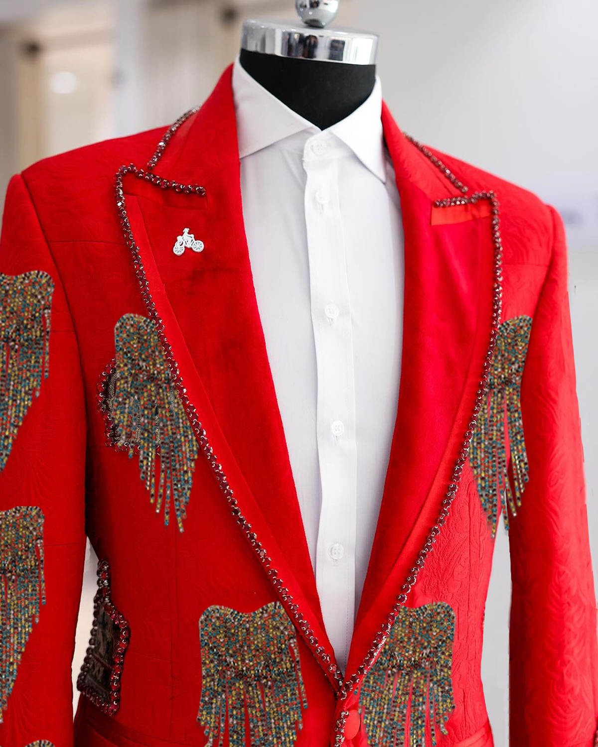 패션 웨딩 남자 정장 크리스탈 파티 정장 2-PCS 코 - Men'S Formal Wear No Suit 리뷰 및 가격