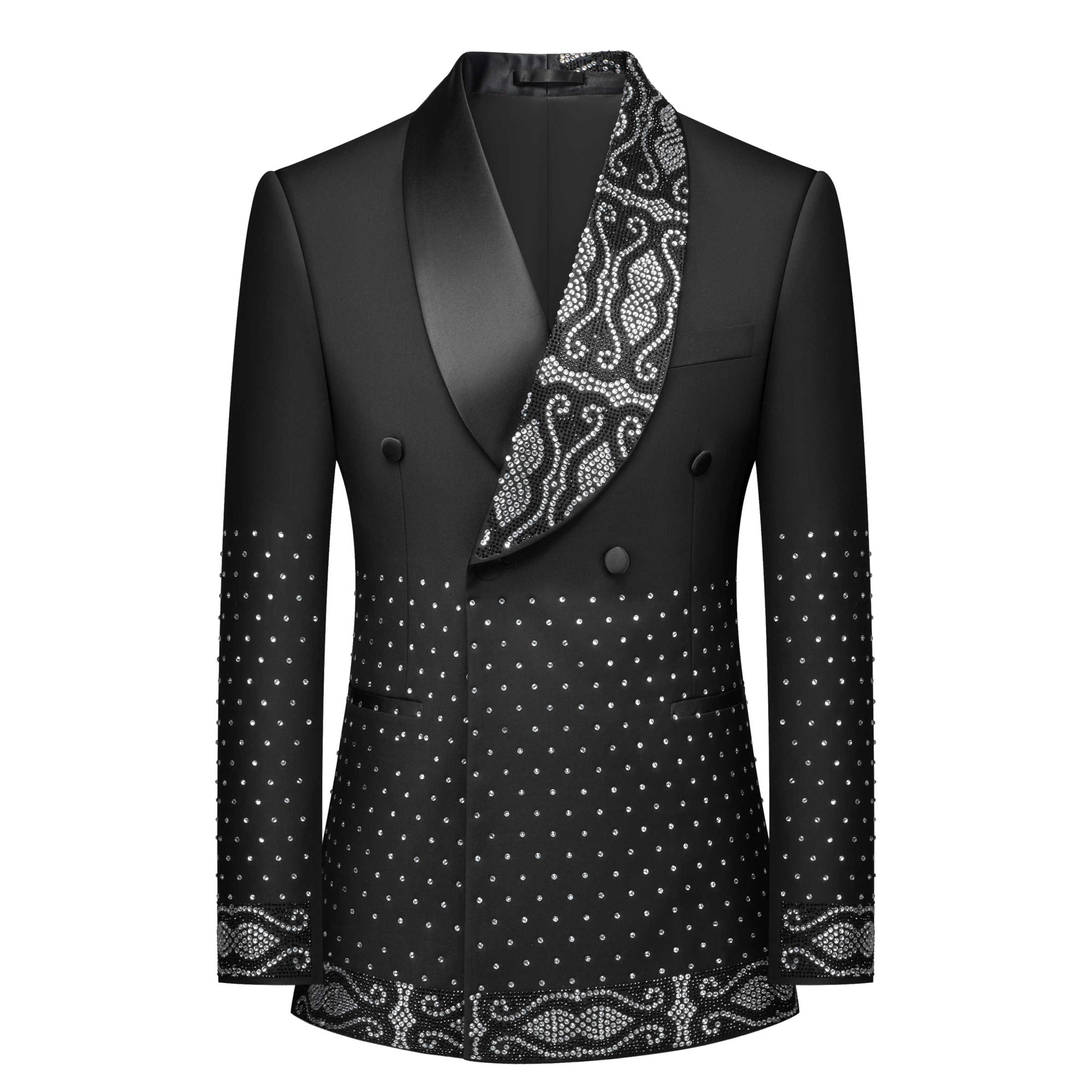 실제 사진 남성 정장 크리스탈 비즈니스 웨딩 남성 정장 - Men'S Formal Wear No Suit 리뷰 및 가격