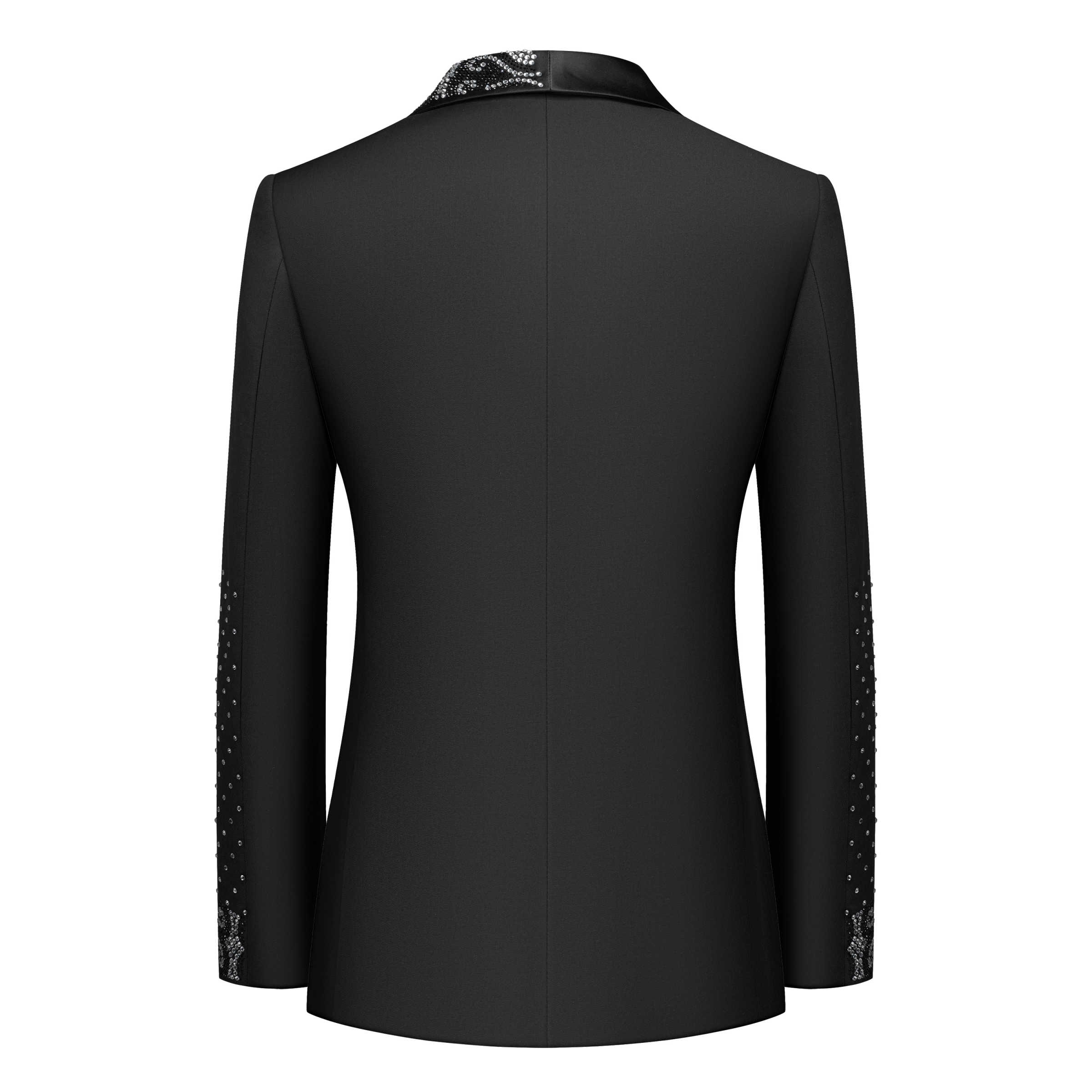 실제 사진 남성 정장 크리스탈 비즈니스 웨딩 남성 정장 - Men'S Formal Wear No Suit 리뷰 및 가격
