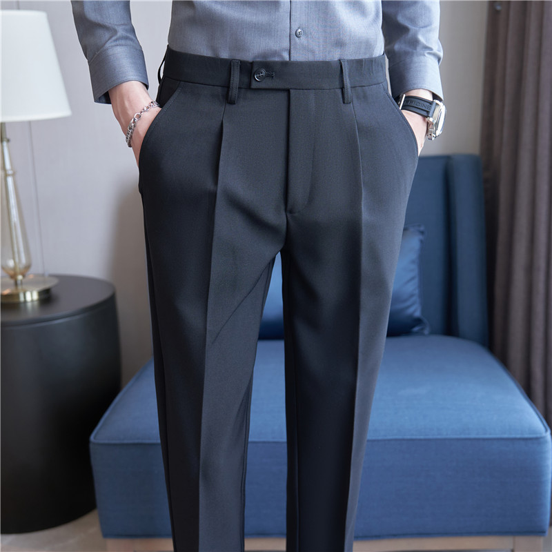 고품질 남성 단색 비즈니스 사무실 정장 바지 신상 포멀 - Men Formal Wear Shop 리뷰 및 가격