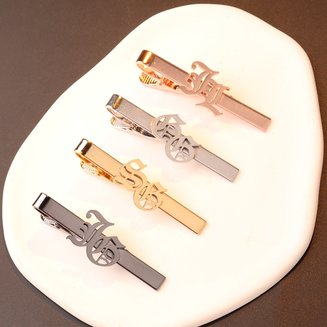 사용자 정의 이름 이니셜 남성용 넥타이 클립 웨딩 넥타 - Tie Bar Clip 리뷰 및 가격