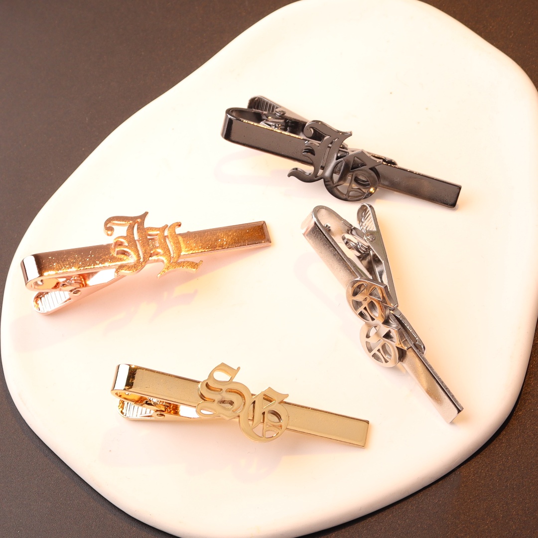 사용자 정의 이름 이니셜 남성용 넥타이 클립 웨딩 넥타 - Tie Bar Clip 리뷰 및 가격