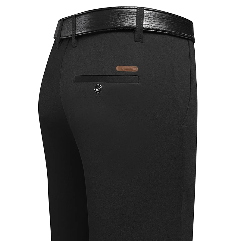남성용 롱 스트레이트 레그 드레스 팬츠, 가죽 라벨 백 - Men Formal Wear Summer 리뷰 및 가격