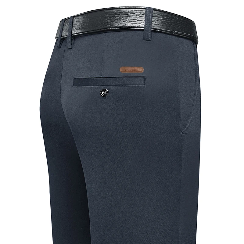남성용 롱 스트레이트 레그 드레스 팬츠, 가죽 라벨 백 - Men Formal Wear Summer 리뷰 및 가격