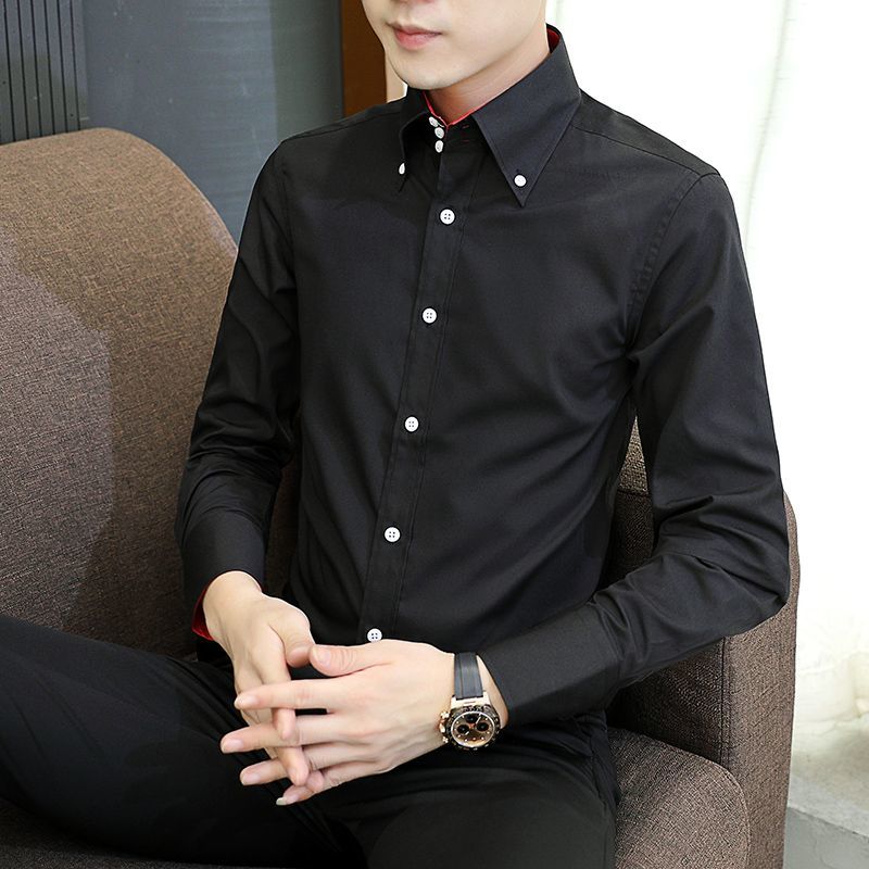 봄 가을 남성 임원 셔츠 한국 핏, 영구 프레스 정장  - Men Formal Wear Summer 리뷰 및 가격