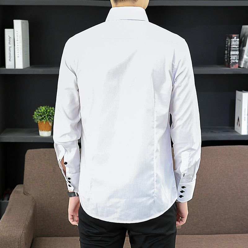 봄 가을 남성 임원 셔츠 한국 핏, 영구 프레스 정장  - Men Formal Wear Summer 리뷰 및 가격