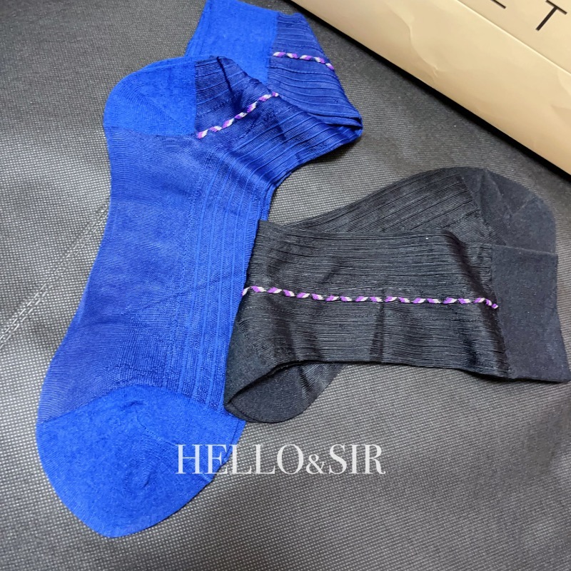 남성 드레스 양말 블루 블랙 정장용 시스루 양말 남성용 - Men'S Vintage Formal Wear 리뷰 및 가격