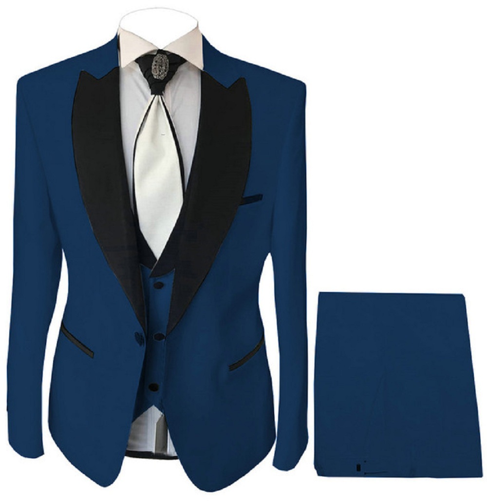 원버튼 블랙 숄 라펠 코스튬 3피스 슬림핏 웨딩 남성  - Formal Wear For Men Black Suit 리뷰 및 가격