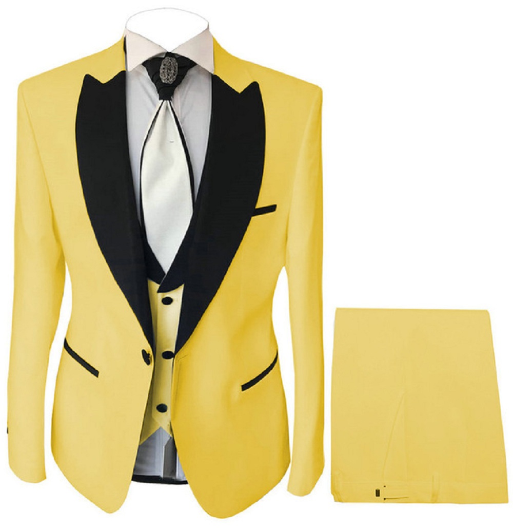 원버튼 블랙 숄 라펠 코스튬 3피스 슬림핏 웨딩 남성  - Formal Wear For Men Black Suit 리뷰 및 가격