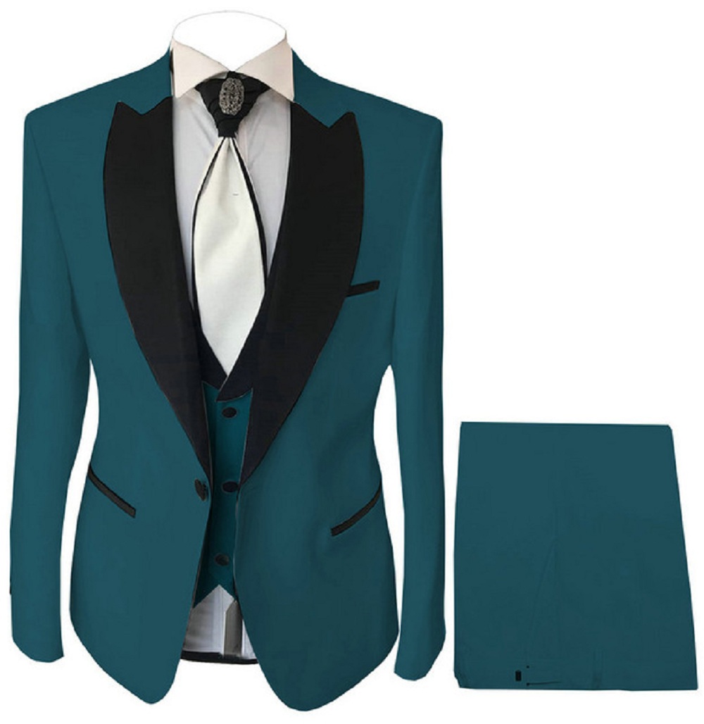 원버튼 블랙 숄 라펠 코스튬 3피스 슬림핏 웨딩 남성  - Formal Wear For Men Black Suit 리뷰 및 가격